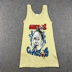 True Vintage Archie Bunker Chaos in 73 Ribbed Tank Top Large Political Campaign
